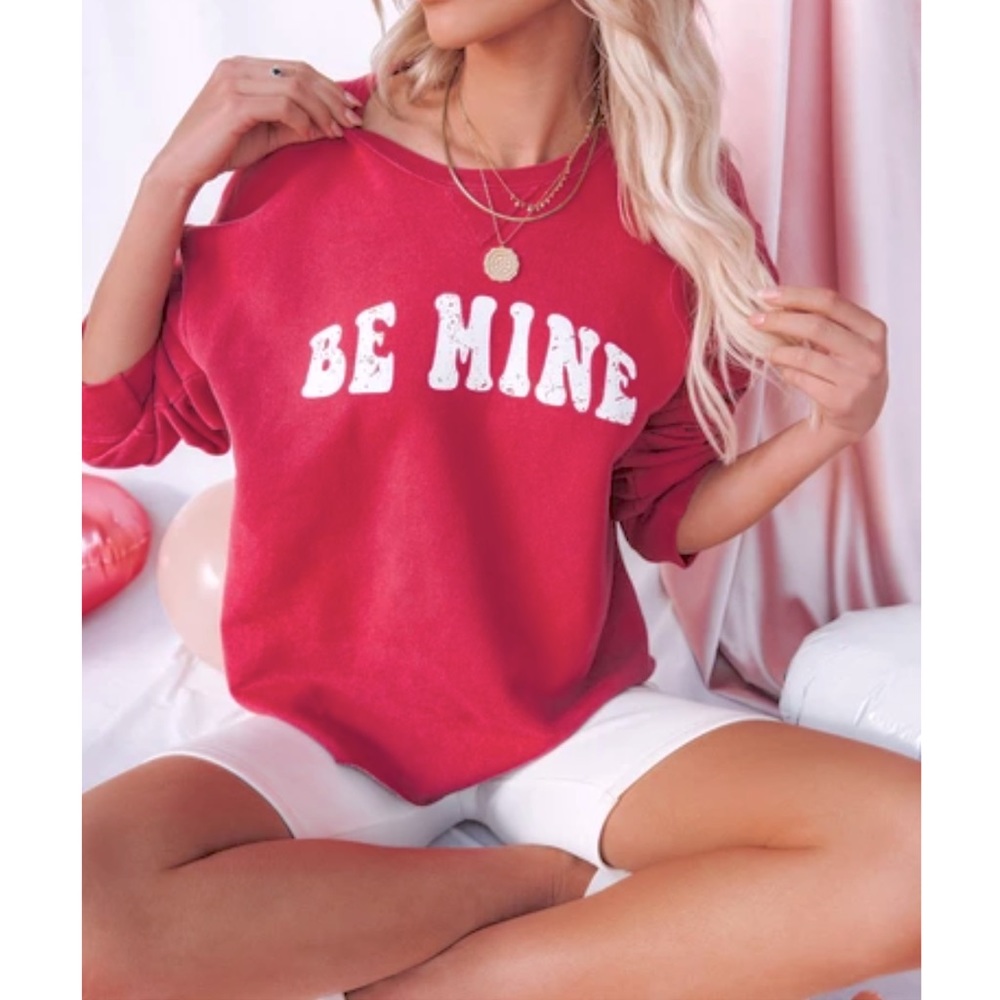 Red Be Mine Cotton Blend Sweater